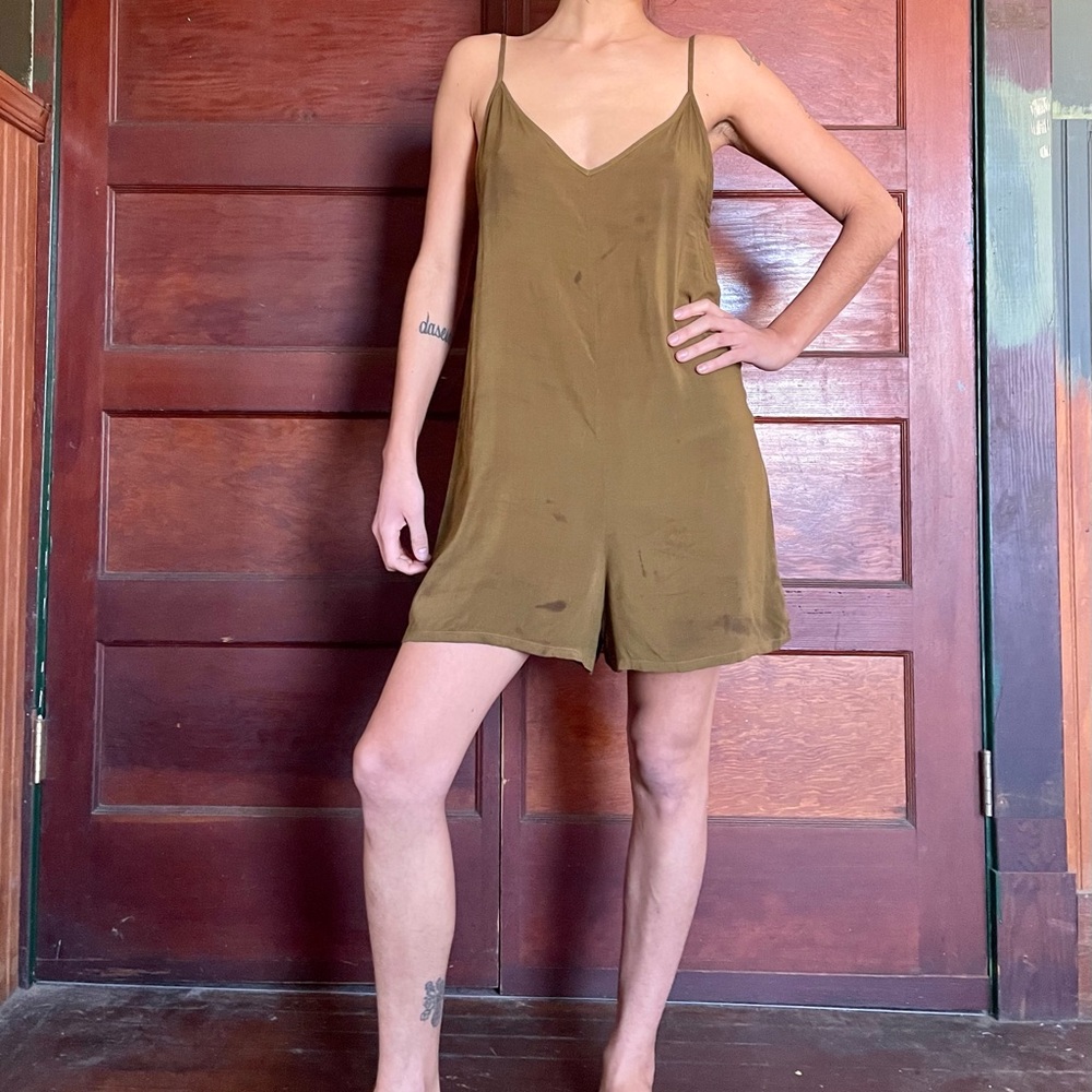 Lacausa olive green romper